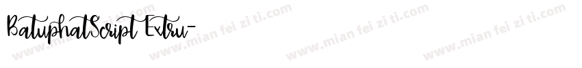 BatuphatScript Extru字体转换